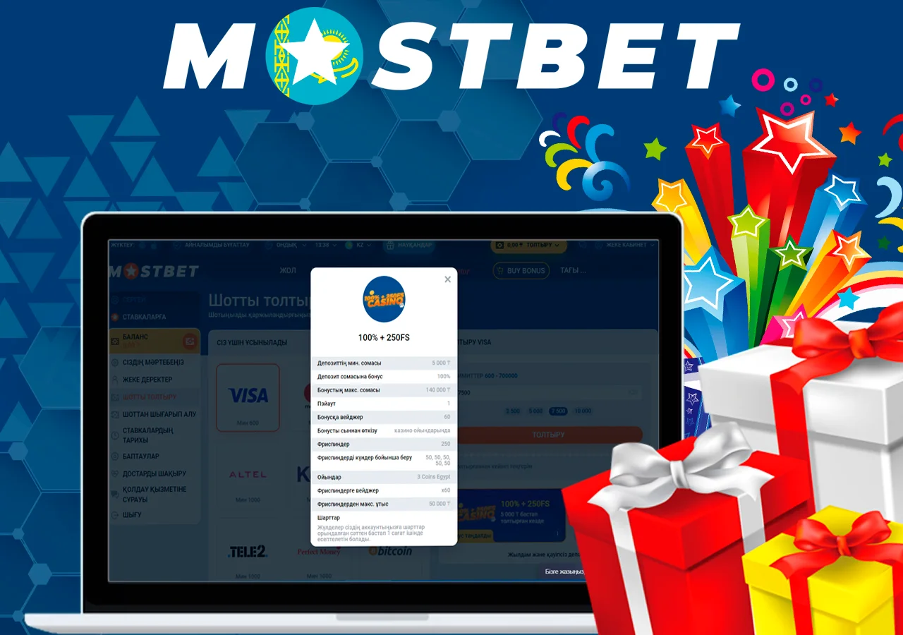 Mostbet-те бонустар алу жолдары