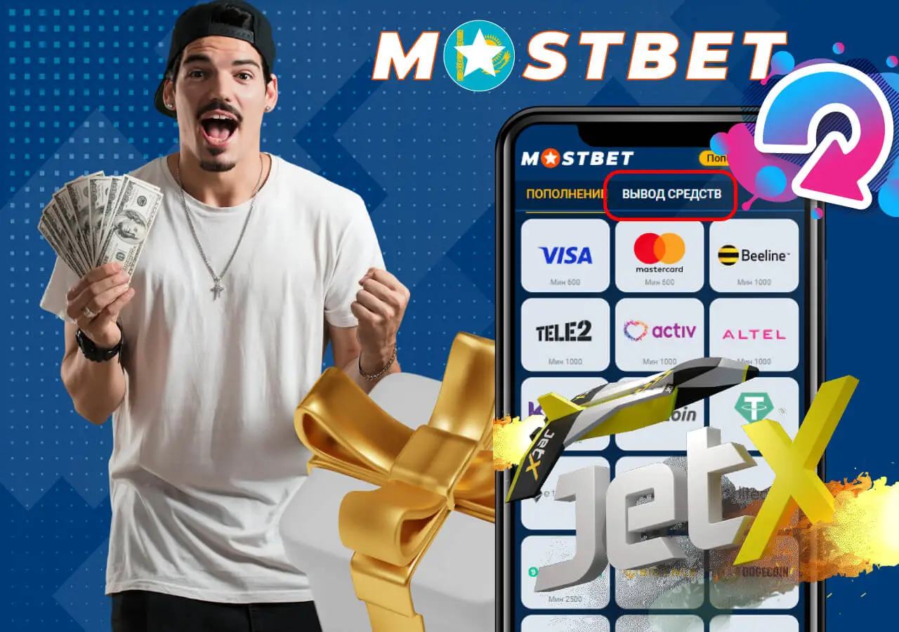 Доступные методы вывода денег со счета в Mostbet